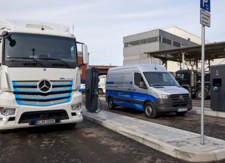 Daimler Opens New Charging Park for Electric Commercial Vehicles